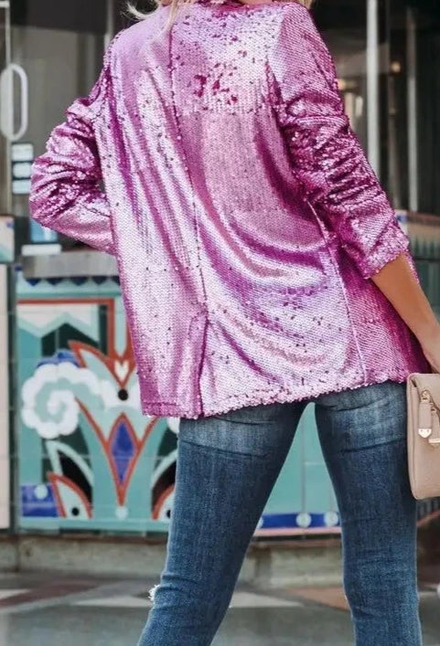 Sequins Casual Suit Jacket