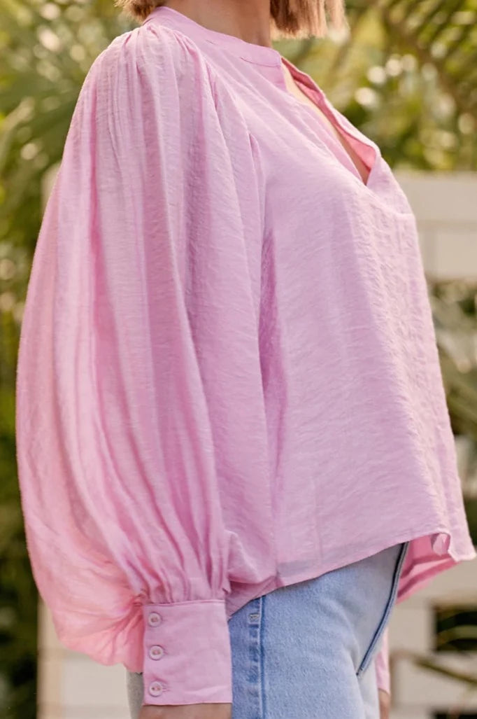 Miranda Sheer Puff Sleeve Top