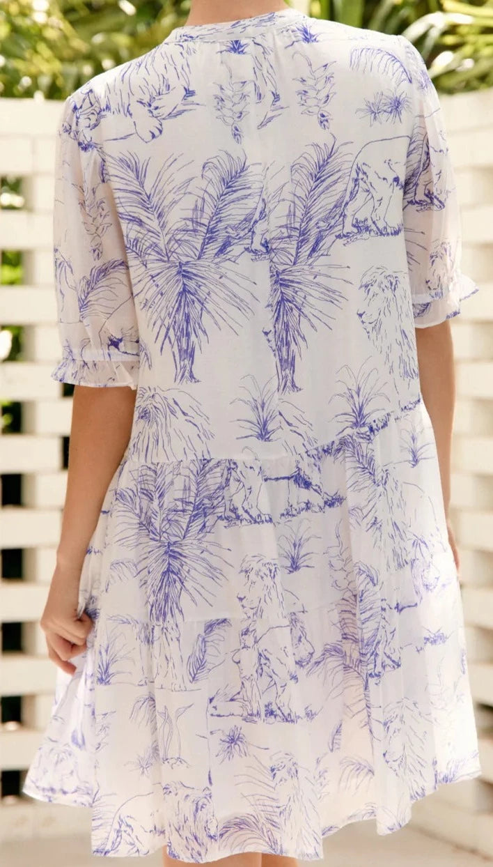 Angie Tiered Sheer Dress