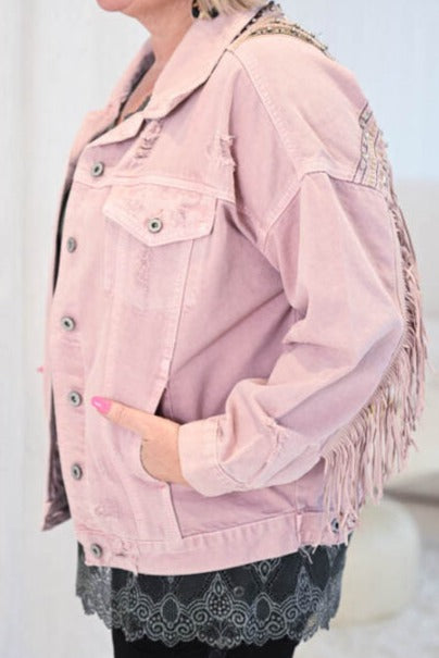 Cow girl Italian Denim Jacket