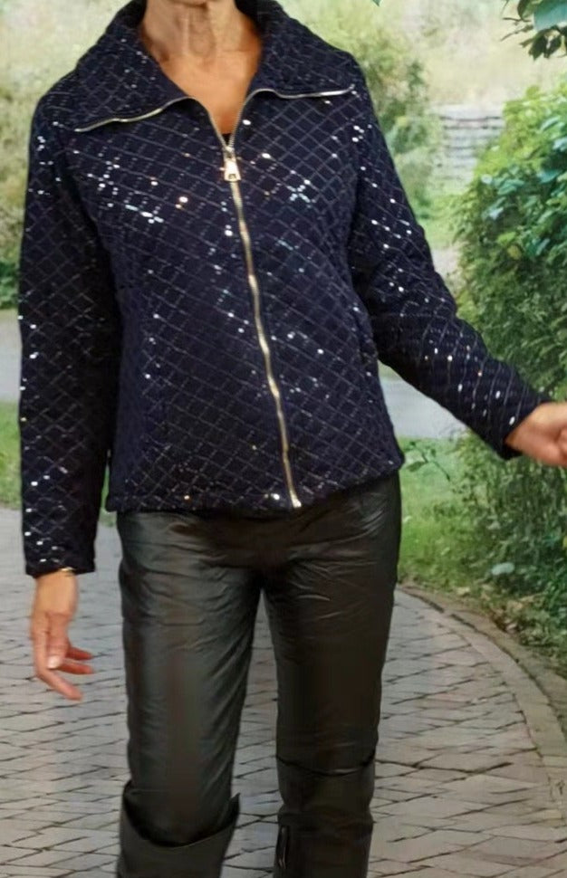 Padded Sequin Jacket