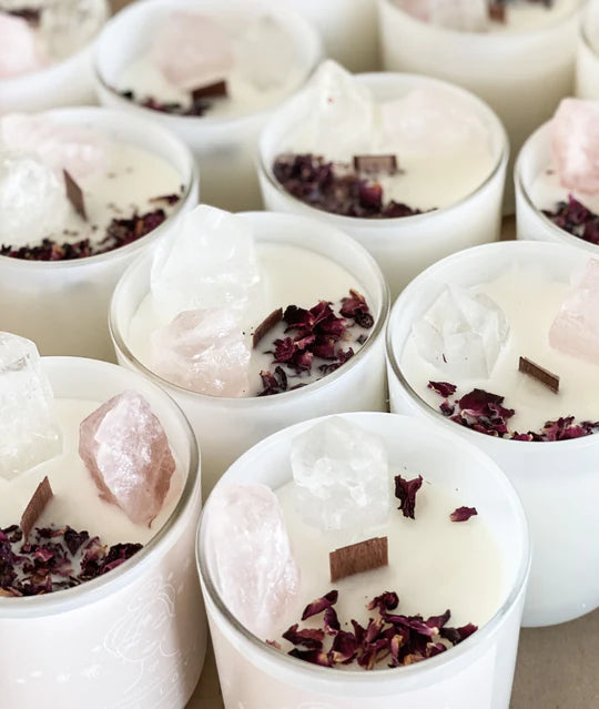 Self Love Crystal Candle