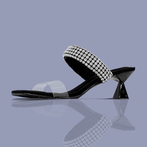 Bling Double Strap Heels