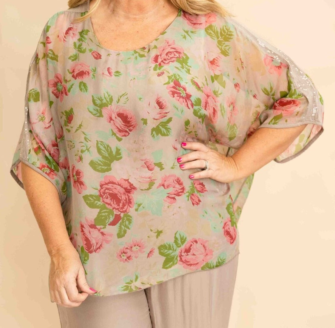 Floral Blouse (8013)