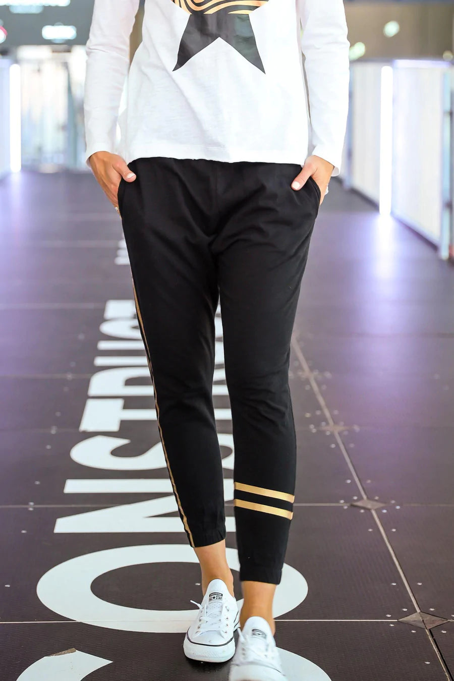 Golden Stripes Jogger
