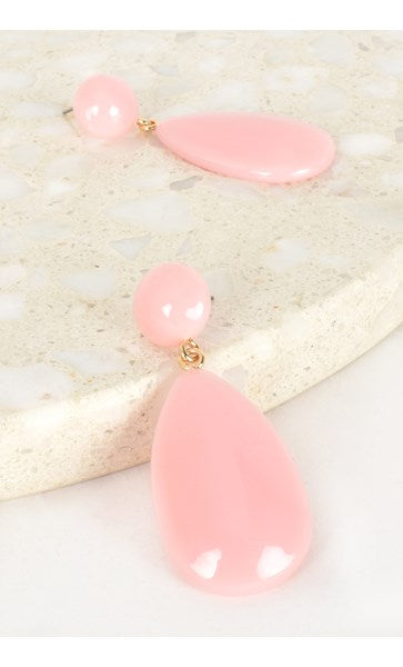 Resin Teardrop Earrings