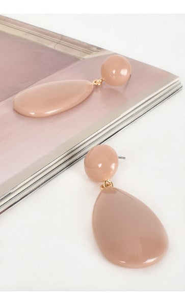 Resin Teardrop Earrings