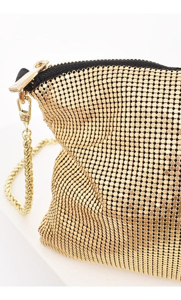 Chain Mesh Slouch Small Bag