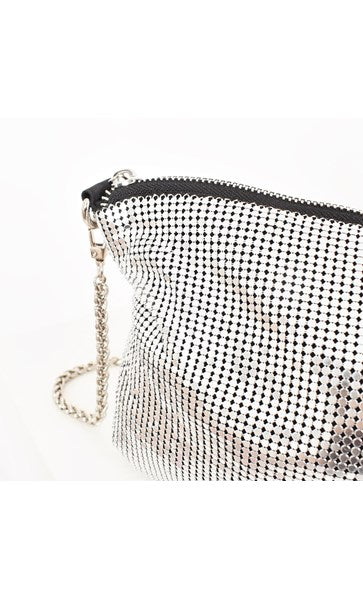 Chain Mesh Slouch Small Bag