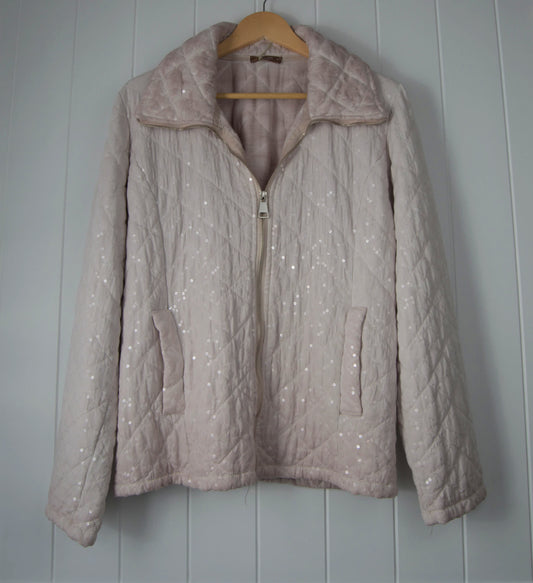 Padded Sequin Jacket