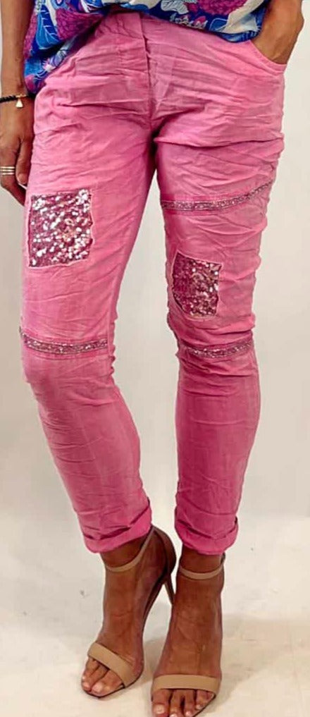 Sequin Patch Pants (LSP22-682)