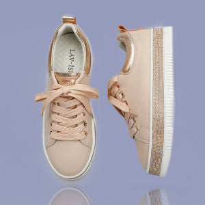Leather Crystal Sneakers