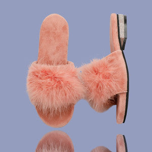 Bling Fur Slip-On Shoe